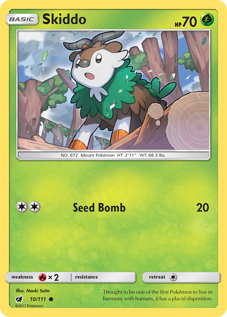 Skiddo (10/111) - Crimson Invasion Pokémon Card