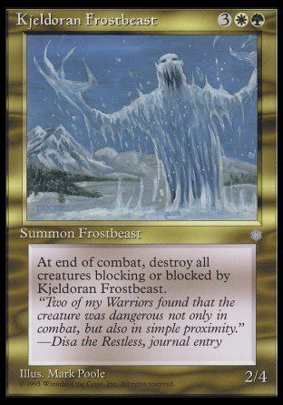 Kjeldoran Frostbeast (Ice Age) Trading Card