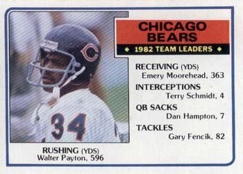 Walter Payton 1983 Topps #28 Sports Card