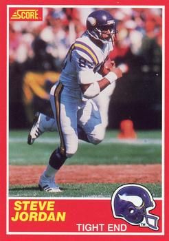 Steve Jordan 1989 Score #132 Sports Card