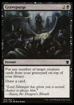 Gravepurge (Dragons of Tarkir) Trading Card