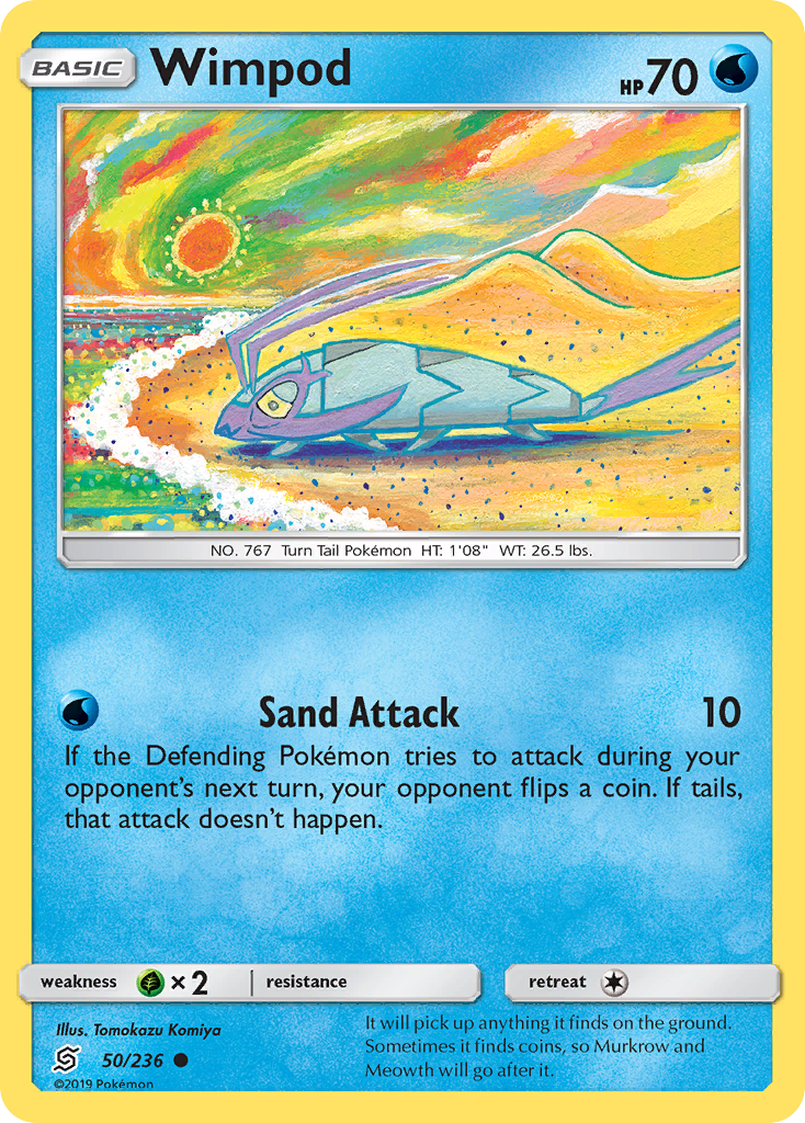 Wimpod (50/236) - Unified Minds Pokémon Card