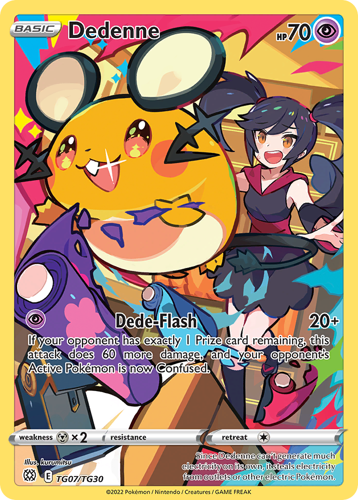 Dedenne (TG07) - Brilliant Stars Trainer Gallery Pokémon Card