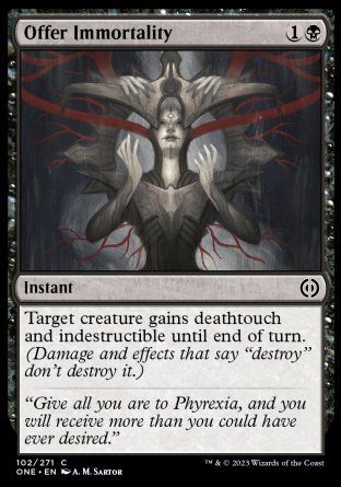 Offer Immortality (Phyrexia: All Will Be One) Trading Card