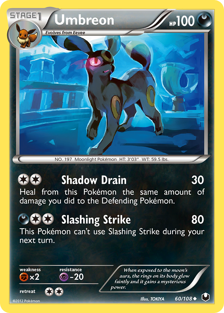 Umbreon (60/108) - Dark Explorers Pokémon Card