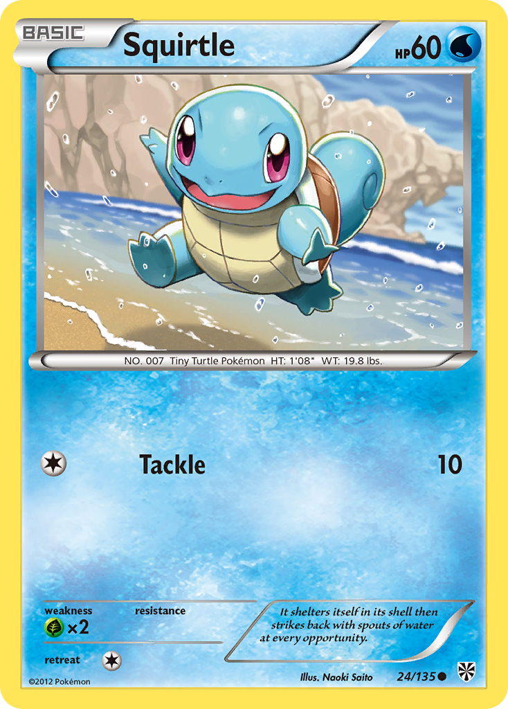 Squirtle (24/135) - Plasma Storm Pokémon Card