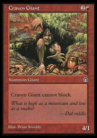 Craven Giant (Stronghold) Trading Card