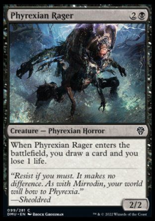 Phyrexian Rager (Dominaria United) Trading Card