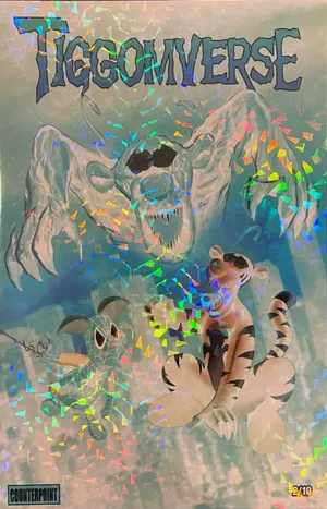Tiggomverse 1 Maximum Carnage Negative Fleck Edition comic cover