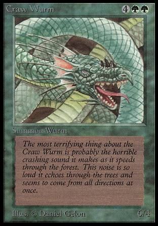 Craw Wurm (Beta) Trading Card