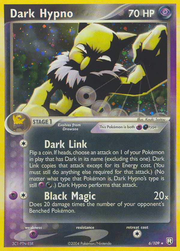 Dark Hypno (6/109) - Team Rocket Returns Pokémon Card