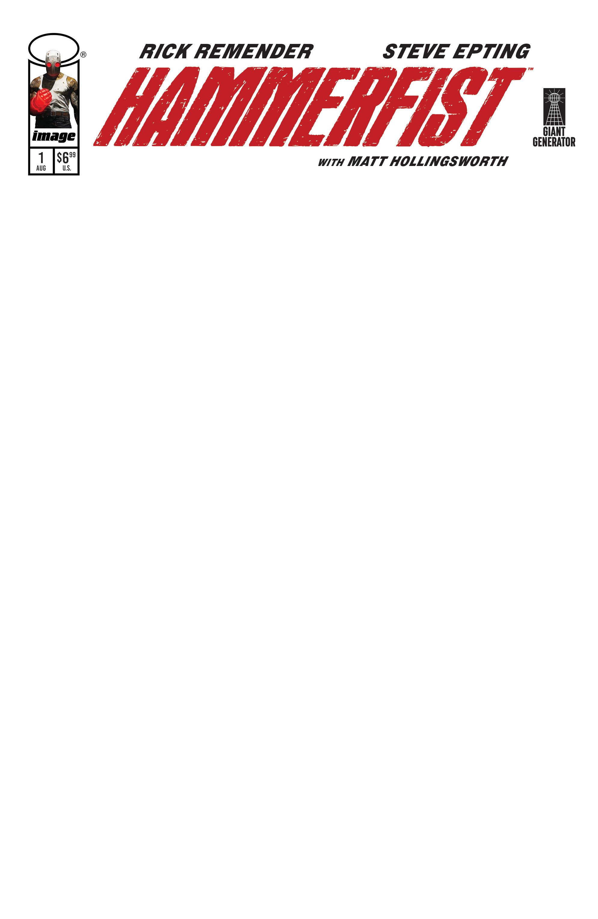 Hammerfist #1 (Cvr D Blank Sketch Variant) Comic