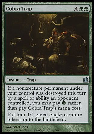 Cobra Trap (MTG Commander) Trading Card