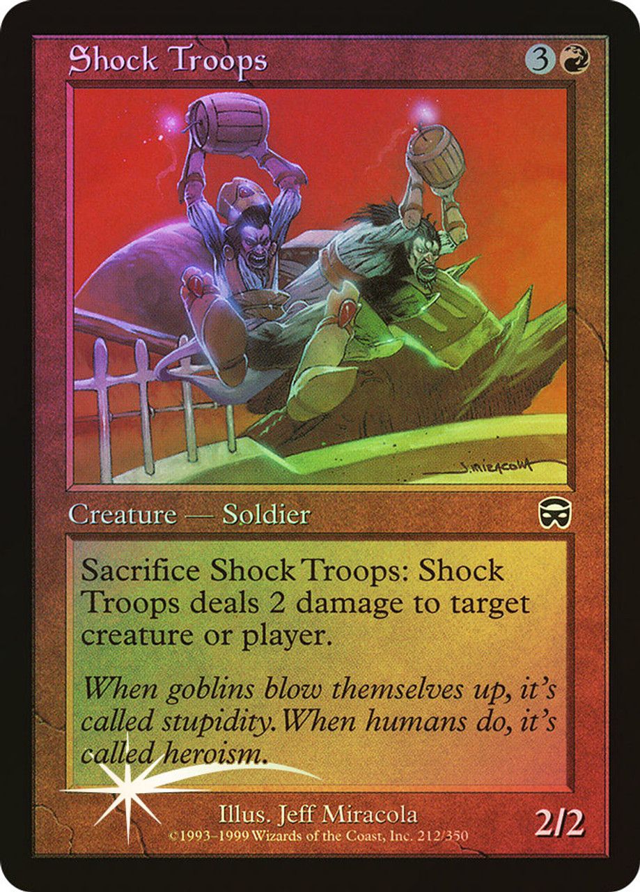 Shock Troops (Mercadian Masques - Foil) Trading Card