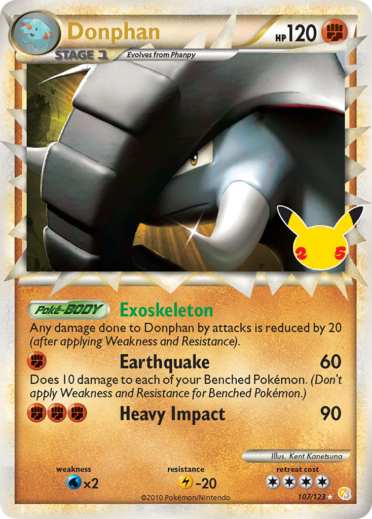 Donphan Prime (107/25) - Celebrations: Classic Collection Pokémon Card