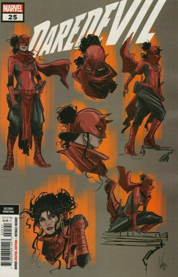 Daredevil #25 (Checchetto Variant) (2nd Printing)