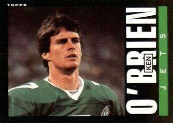 Ken O'Brien 1985 Topps #346 Sports Card