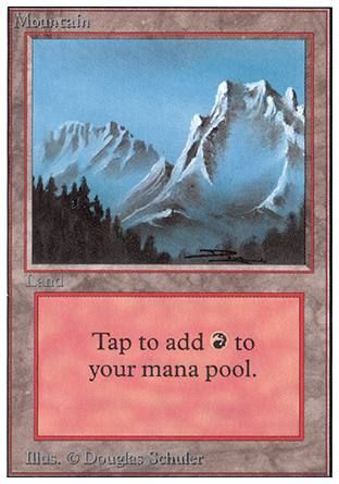 Mountain (Blue Sky) (Unlimited) Trading Card