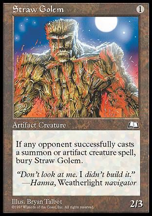 Straw Golem (Weatherlight) Trading Card