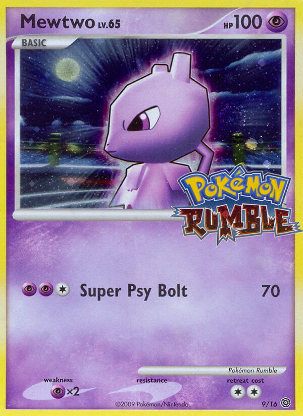 Mewtwo (9/16) - Pokémon Rumble Pokémon Card