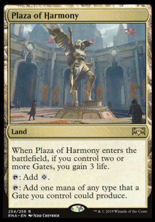 Plaza of Harmony (Ravnica Allegiance) Trading Card