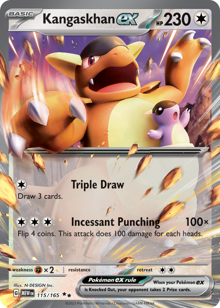 Kangaskhan ex (115/165) - 151 Pokémon Card