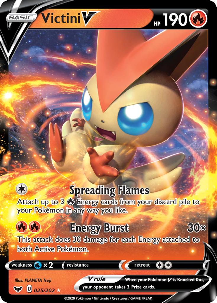 ictini V (25/202) - Sword & Shield Pokémon Card