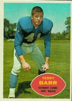 Terry Barr 1960 Topps #47 Sports Card