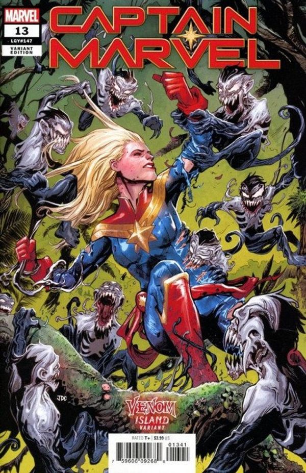 Captain Marvel #13 (Cassara Venom Island Variant)