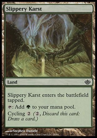 Slippery Karst (Garruk vs. Liliana) Trading Card