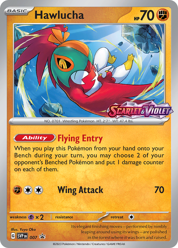 Hawlucha (7/148) - Scarlet & Violet Black Star Promos Pokémon Card