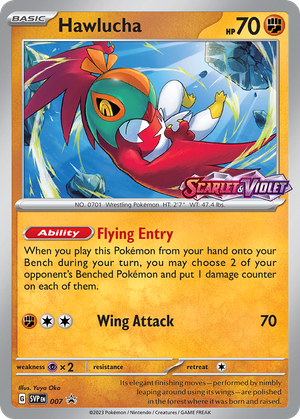 Hawlucha (7/148) - Scarlet & Violet Black Star Promos