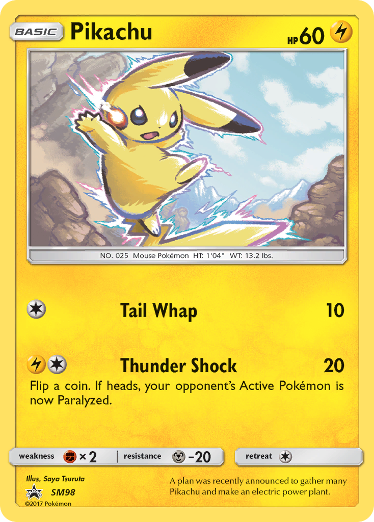 Pikachu (SM98) - SM Black Star Promos Pokémon Card