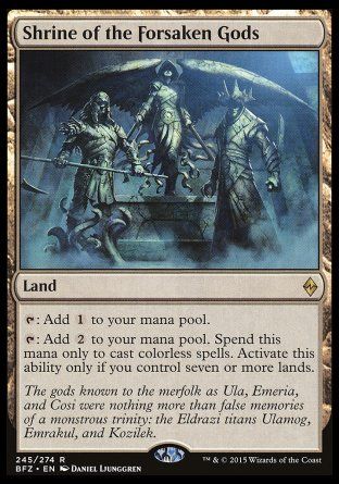 Shrine of the Forsaken Gods (Battle for Zendikar) Trading Card