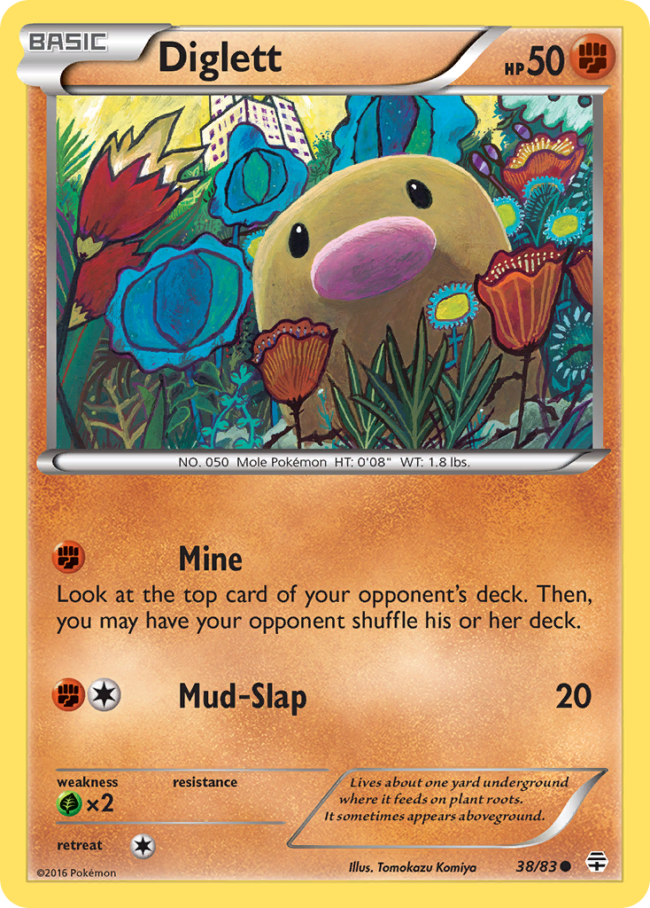 Diglett (38/83) - Generations Pokémon Card