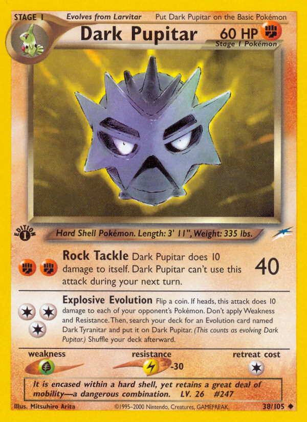 Dark Pupitar (38/105) - Neo Destiny Pokémon Card