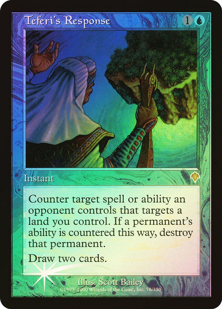 Teferi's Response (Invasion - Foil) Trading Card