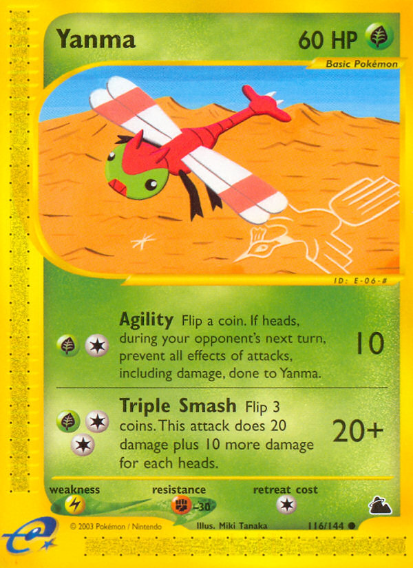 Yanma (116/144) - Skyridge Pokémon Card