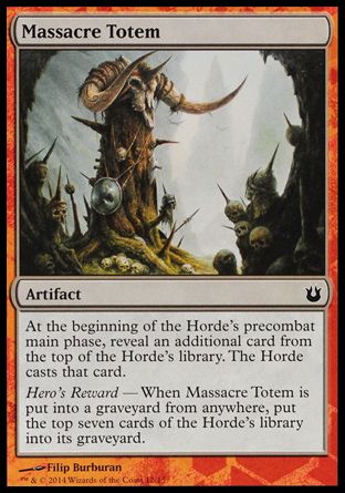 Massacre Totem (Born of the Gods Challenge Deck : Battle the Horde) Trading Card