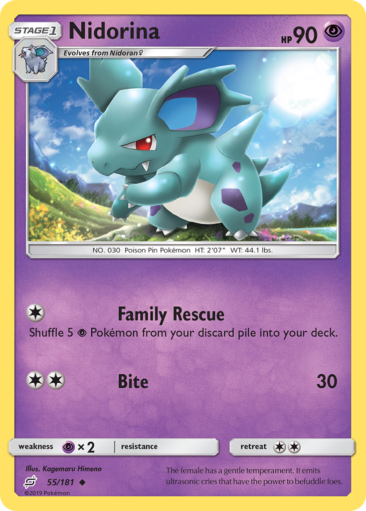 Nidorina (55/181) - Team Up Pokémon Card