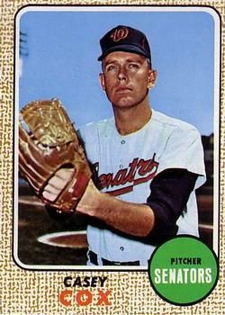 Casey Cox 1968 Topps #66 Sports Card