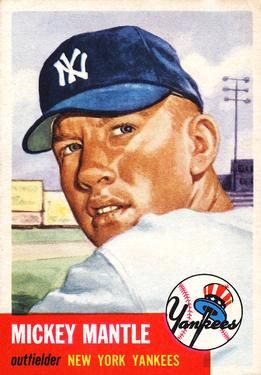 Mickey Mantle 1953 Topps #82 Sports Card