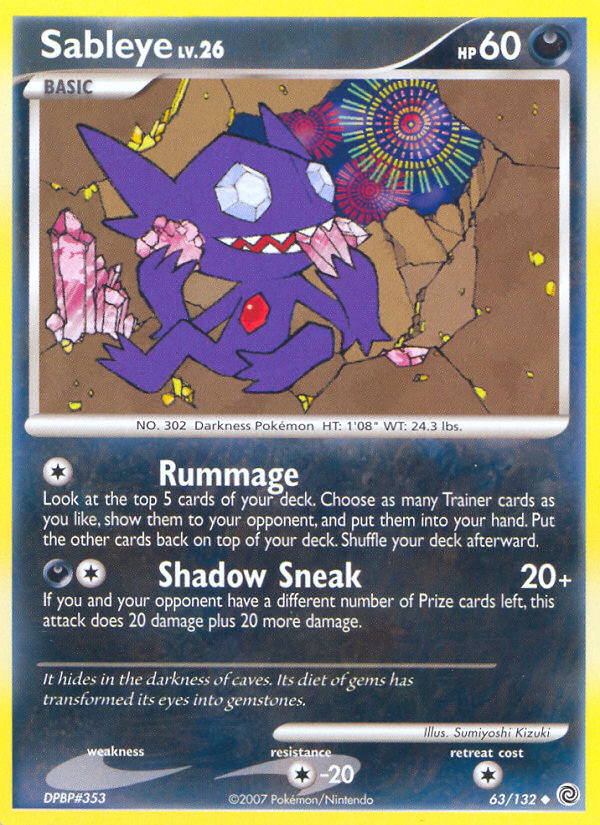 Sableye (63/132) - Secret Wonders Pokémon Card