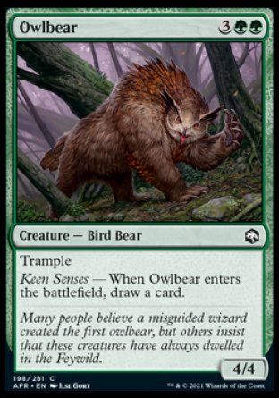 Owlbear (Dungeons & Dragons: Adventures in the Forgotten Realms) Trading Card