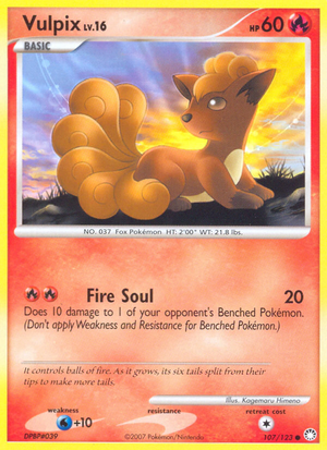 Vulpix (107/123) - Mysterious Treasures (Reverse Holo)