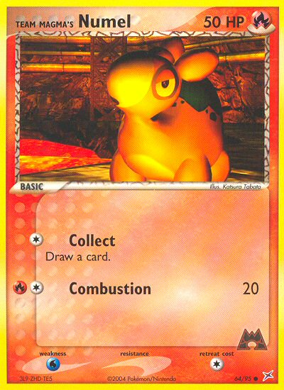 Team Magma's Numel (64/95) - Team Magma vs Team Aqua Pokémon Card