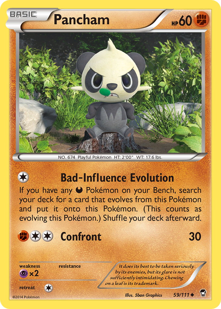 Pancham (59/111) - Furious Fists Pokémon Card