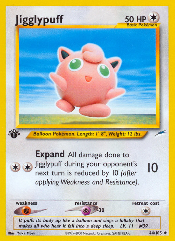 Jigglypuff (44/105) - Neo Destiny Pokémon Card