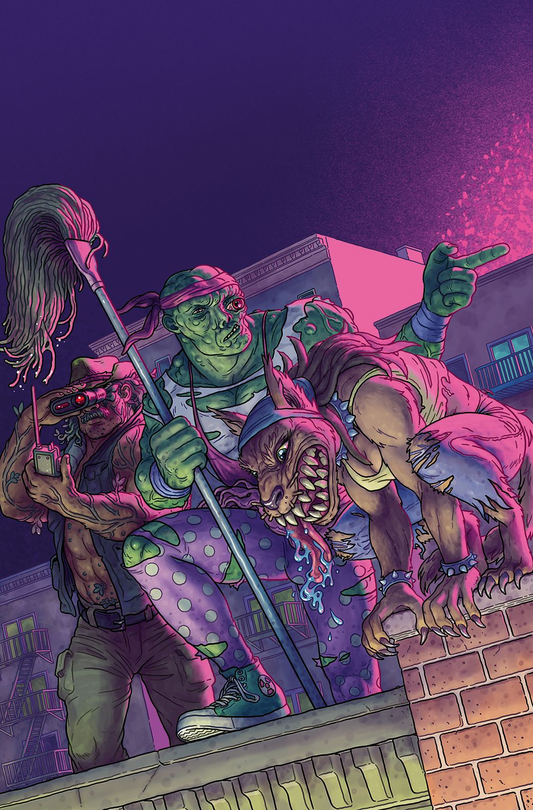 Toxic Crusaders #2 (Cvr C Tristan Wright With Exclusive Trading Card By Matt Bors Variant) Comic