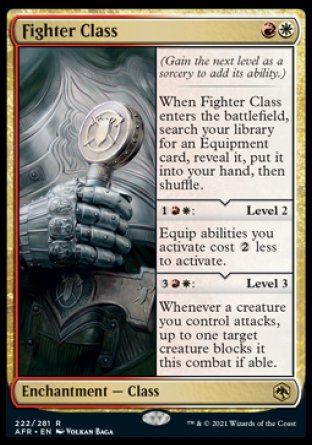 Fighter Class (Dungeons & Dragons: Adventures in the Forgotten Realms) Trading Card